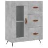 Stylish Highboard Concrete Grey - 69.5x34x180 cm | HipoMarket