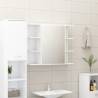 Bathroom Mirror Cabinet High Gloss White 80x20.5x64 cm Engineered Wood Colour high gloss white Quantity in Package 1 