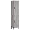 Stylish Highboard Grey Sonoma - Engineered Wood | Hipo Market