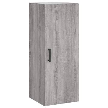 Stylish Highboard Grey Sonoma - Engineered Wood | Hipo Market