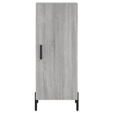 Stylish Highboard Grey Sonoma - Engineered Wood | Hipo Market