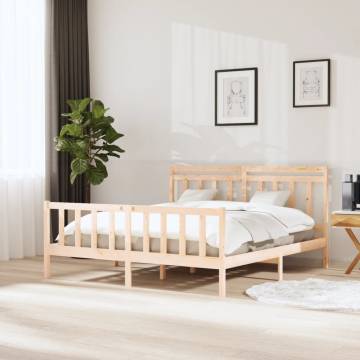 Solid Wood Bed Frame 180x200 cm - Super King Size | HipoMarket