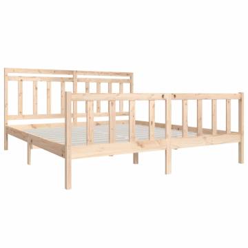 Solid Wood Bed Frame 180x200 cm - Super King Size | HipoMarket