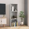 Stylish Concrete Grey Book & TV Cabinet - 36x30x114 cm