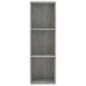 Stylish Concrete Grey Book & TV Cabinet - 36x30x114 cm