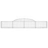 Arched Gabion Baskets - 9 pcs Galvanised Iron | Hipo Market