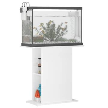 High Gloss White Aquarium Stand - 75x36x72.5 cm - Hipomarket