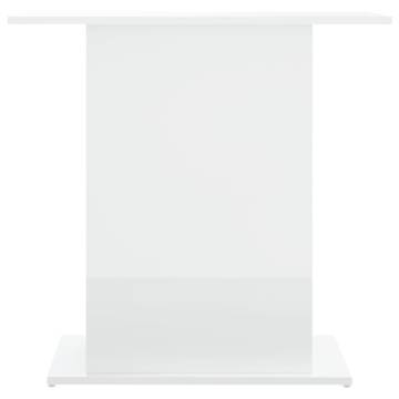 High Gloss White Aquarium Stand - 75x36x72.5 cm - Hipomarket