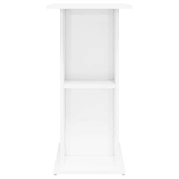 High Gloss White Aquarium Stand - 75x36x72.5 cm - Hipomarket