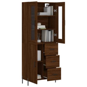 Elegant Highboard Brown Oak | Stylish Storage Solution