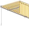 Manual Retractable Awning 6x3m Yellow & White - Hipomarket