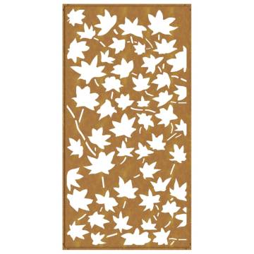 Corten Steel Maple Leaf Wall Decoration | 105x55 cm