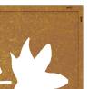 Corten Steel Maple Leaf Wall Decoration | 105x55 cm