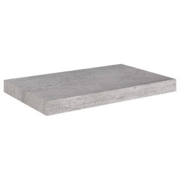 Floating Wall Shelves - 4 pcs Concrete Grey | Hipo Market