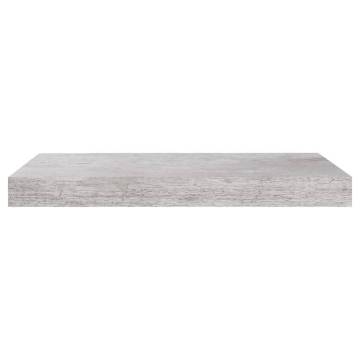 Floating Wall Shelves - 4 pcs Concrete Grey | Hipo Market