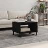 Elegant Black Coffee Table | 60x50x40 cm Engineered Wood