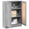 Stylish Grey Sonoma Book Cabinet - 82.5x30.5x115 cm