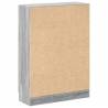 Stylish Grey Sonoma Book Cabinet - 82.5x30.5x115 cm