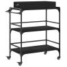 Stylish Black Kitchen Trolley - 81.5x41x92.5 cm | HipoMarket