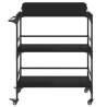 Stylish Black Kitchen Trolley - 81.5x41x92.5 cm | HipoMarket