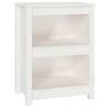 White Book Cabinet 50x35x68 cm - Solid Pine Wood Storage