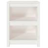 White Book Cabinet 50x35x68 cm - Solid Pine Wood Storage