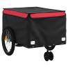 Bike Trailer Black & Red - 45kg Capacity Iron Cargo Trailer