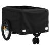 Bike Trailer Black & Red - 45kg Capacity Iron Cargo Trailer