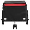 Bike Trailer Black & Red - 45kg Capacity Iron Cargo Trailer