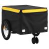 Bike Trailer Black and Yellow - 45 kg Heavy Duty Iron