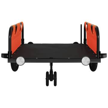 Bike Trailer - Orange Oxford Fabric & Iron | Hipo Market