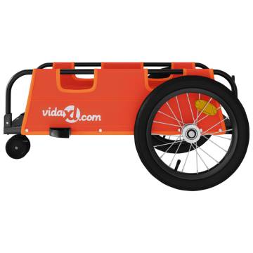 Bike Trailer - Orange Oxford Fabric & Iron | Hipo Market