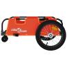 Bike Trailer - Orange Oxford Fabric & Iron | Hipo Market