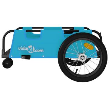 Bike Trailer - Blue Oxford Fabric & Iron | HipoMarket UK