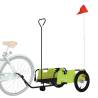 Bike Trailer Green Oxford Fabric and Iron | HipoMarket