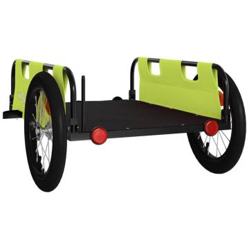 Bike Trailer Green Oxford Fabric and Iron | HipoMarket