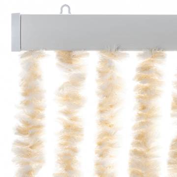 Fly Curtain Beige & White 100x230 cm - Insect Protection