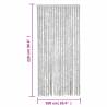 Fly Curtain Grey 100x220 cm Chenille - Insect Protection