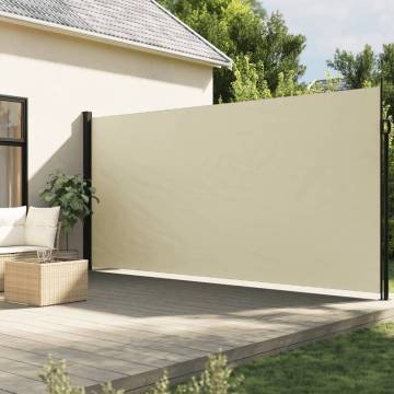 Retractable Side Awning Cream 220x300 cm | HipoMarket