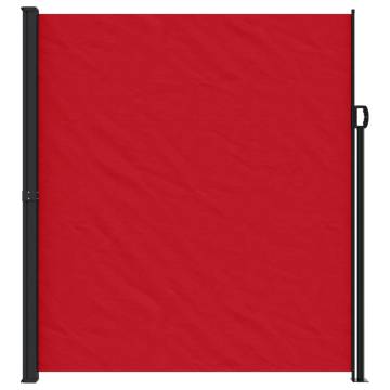 Retractable Side Awning Red 220x300 cm for Privacy | HipoMarket