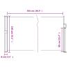 Retractable Side Awning Cream 140x500 cm | Hipomarket