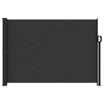 Retractable Side Awning Black 140x600 cm - Privacy & Style