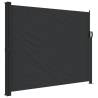 Retractable Side Awning Black 160x600 cm | HipoMarket