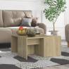 Stylish Sonoma Oak Coffee Tables - Set of 4 | Hipo Market