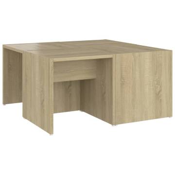 Stylish Sonoma Oak Coffee Tables - Set of 4 | Hipo Market