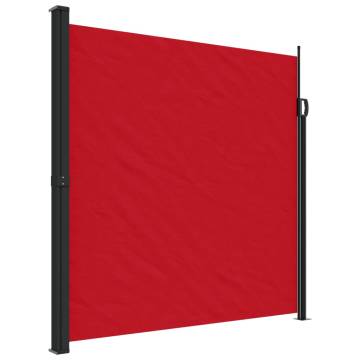 Retractable Side Awning Red 200x600 cm - Hipomarket