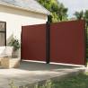 Retractable Side Awning Brown 220x600 cm Colour brown Size 220 x 1200 cm Quantity in Package 1 