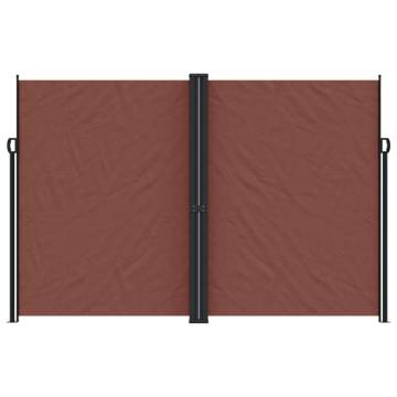 Retractable Side Awning 220x600 cm - Brown Privacy Screen