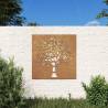 Garden Wall Decoration - Corten Steel Tree Design 55x55 cm