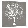 Garden Wall Decoration - Corten Steel Tree Design 55x55 cm